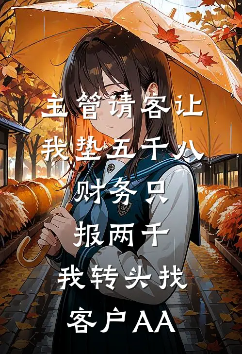 主管请客让我垫五千八,财务只报两千,我转头找客户AA