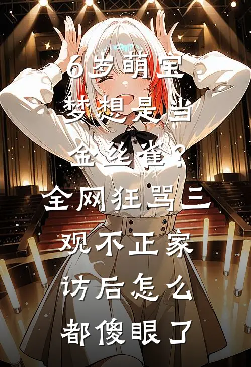 6岁萌宝梦想是当金丝雀？全网狂骂三观不正，家访后怎么都傻眼了